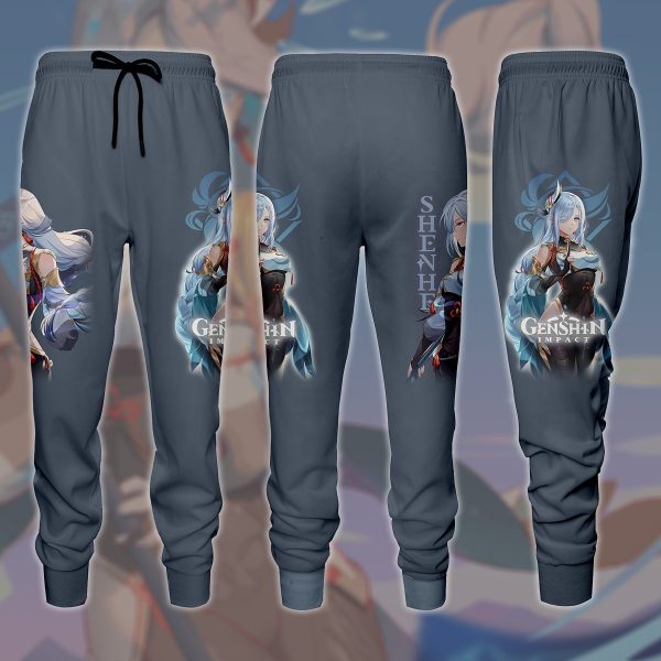 Genshin Impact Shenhe Video Game All Over Printed T-shirt Tank Top Zip Hoodie Pullover Hoodie Hawaiian Shirt Beach Shorts Joggers Joggers S