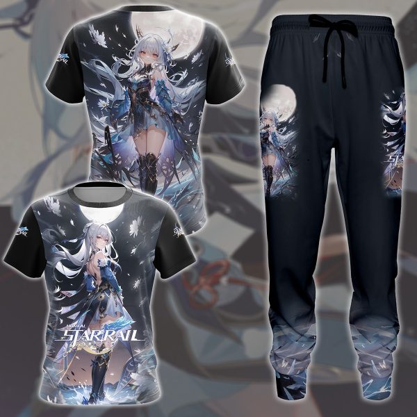 Honkai: Star Rail Jingliu Video Game All Over Printed T-shirt Tank Top Zip Hoodie Pullover Hoodie Hawaiian Shirt Beach Shorts Joggers