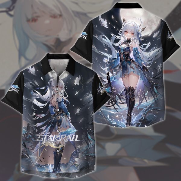 Honkai: Star Rail Jingliu Video Game All Over Printed T-shirt Tank Top Zip Hoodie Pullover Hoodie Hawaiian Shirt Beach Shorts Joggers Hawaiian Shirt S