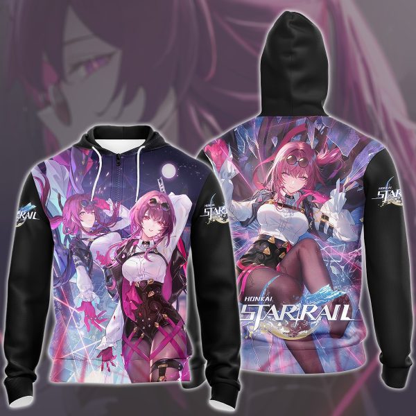 Honkai: Star Rail Kafka Video Game All Over Printed T-shirt Tank Top Zip Hoodie Pullover Hoodie Hawaiian Shirt Beach Shorts Joggers Zip Hoodie S