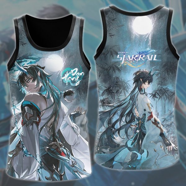 Honkai: Star Rail Dan Heng Video Game All Over Printed T-shirt Tank Top Zip Hoodie Pullover Hoodie Hawaiian Shirt Beach Shorts Joggers Tank Top S