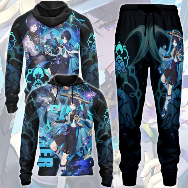 Genshin Impact Wanderer Video Game All Over Printed T-shirt Tank Top Zip Hoodie Pullover Hoodie Hawaiian Shirt Beach Shorts Joggers