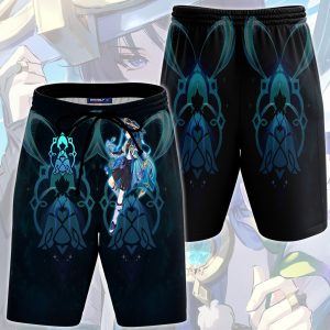 Genshin Impact Wanderer Video Game All Over Printed T-shirt Tank Top Zip Hoodie Pullover Hoodie Hawaiian Shirt Beach Shorts Joggers Beach Shorts S 