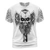 Viking T-shirt Skull Warrior Tree Of Life Axe Front