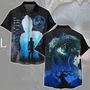 Hellblade: Senua's Sacrifice Video Game All Over Printed T-shirt Tank Top Zip Hoodie Pullover Hoodie Hawaiian Shirt Beach Shorts Joggers Hawaiian Shirt S 