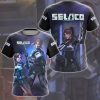 Selaco Video Game All Over Printed T-shirt Tank Top Zip Hoodie Pullover Hoodie Hawaiian Shirt Beach Shorts Joggers T-shirt S