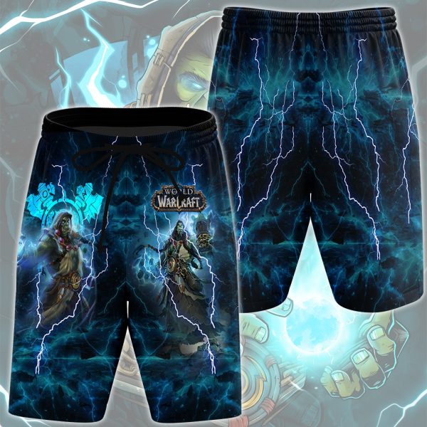 World Of Warcraft Thrall Video Game All Over Printed T-shirt Tank Top Zip Hoodie Pullover Hoodie Hawaiian Shirt Beach Shorts Joggers Beach Shorts S