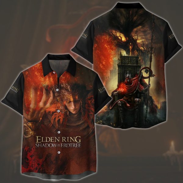 Elden Ring Shadow of the Erdtree Edition Video Game All Over Printed T-shirt Tank Top Zip Hoodie Pullover Hoodie Hawaiian Shirt Beach Shorts Joggers Hawaiian Shirt S