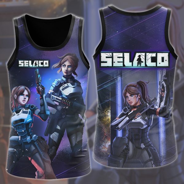 Selaco Video Game All Over Printed T-shirt Tank Top Zip Hoodie Pullover Hoodie Hawaiian Shirt Beach Shorts Joggers Tank Top S