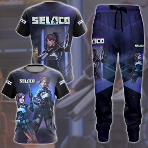 Selaco Video Game All Over Printed T-shirt Tank Top Zip Hoodie Pullover Hoodie Hawaiian Shirt Beach Shorts Joggers   