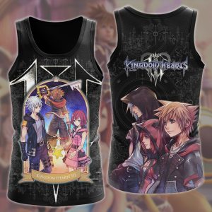 Kingdom Hearts 3 Video Game All Over Printed T-shirt Tank Top Zip Hoodie Pullover Hoodie Hawaiian Shirt Beach Shorts Joggers Tank Top S 