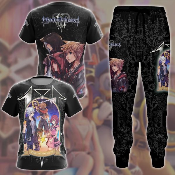 Kingdom Hearts 3 Video Game All Over Printed T-shirt Tank Top Zip Hoodie Pullover Hoodie Hawaiian Shirt Beach Shorts Joggers