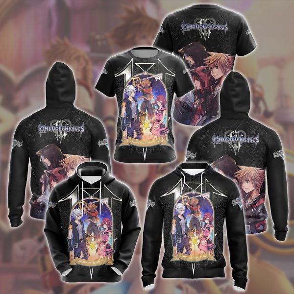 Kingdom Hearts 3 Video Game All Over Printed T-shirt Tank Top Zip Hoodie Pullover Hoodie Hawaiian Shirt Beach Shorts Joggers