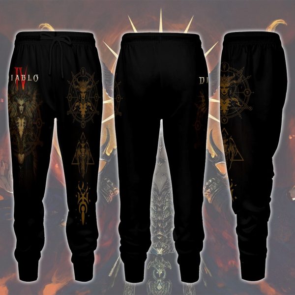 Diablo IV Video Game All Over Printed T-shirt Tank Top Zip Hoodie Pullover Hoodie Hawaiian Shirt Beach Shorts Joggers Joggers S