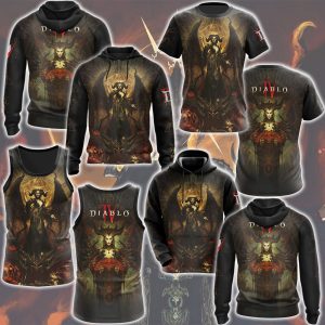 Diablo IV Video Game All Over Printed T-shirt Tank Top Zip Hoodie Pullover Hoodie Hawaiian Shirt Beach Shorts Joggers   