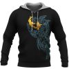 Viking Hoodie Ravens And Tree Of Life Yggdrasil Front