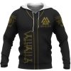 Viking Hoodie Valhalla Sons Of Odin Valknut Front