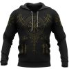 Viking Hoodie Aegishjalmur Helm Of Awe Vegvisir Front