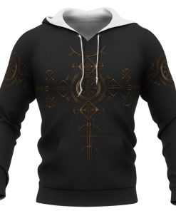 Viking Hoodie Aegishjalmur The Helm Of Awe Front