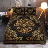 Viking Quilt Bedding Set Yggdrasil Odin's ravens Huginn and Muninn