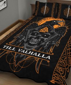 Viking Quilt Bedding Set Norse Raven Till Valhalla 1