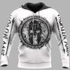 Spartan Hoodie Strength Courage and Family Front