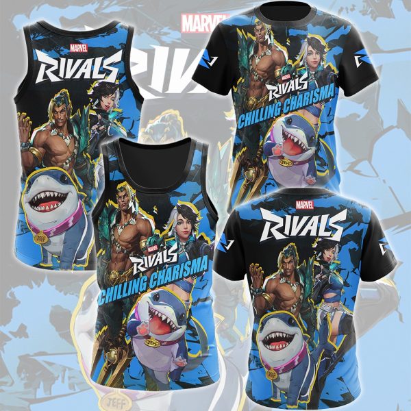 Marvel Rivals - Chilling Charisma Video Game All Over Printed T-shirt Tank Top Zip Hoodie Pullover Hoodie Hawaiian Shirt Beach Shorts Joggers