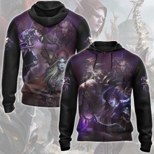 World Of Warcraft Sylvanas Windrunner Video Game All Over Printed T-shirt Tank Top Zip Hoodie Pullover Hoodie Hawaiian Shirt Beach Shorts Joggers Zip Hoodie S 