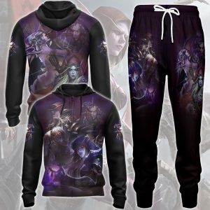 World Of Warcraft Sylvanas Windrunner Video Game All Over Printed T-shirt Tank Top Zip Hoodie Pullover Hoodie Hawaiian Shirt Beach Shorts Joggers   