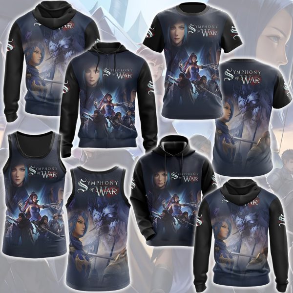 Symphony of War: The Nephilim Saga Video Game All Over Printed T-shirt Tank Top Zip Hoodie Pullover Hoodie Hawaiian Shirt Beach Shorts Joggers