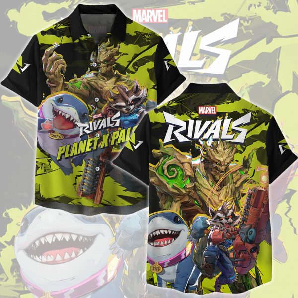 Marvel Rivals - Planet X Pals Video Game All Over Printed T-shirt Tank Top Zip Hoodie Pullover Hoodie Hawaiian Shirt Beach Shorts Joggers Hawaiian Shirt S