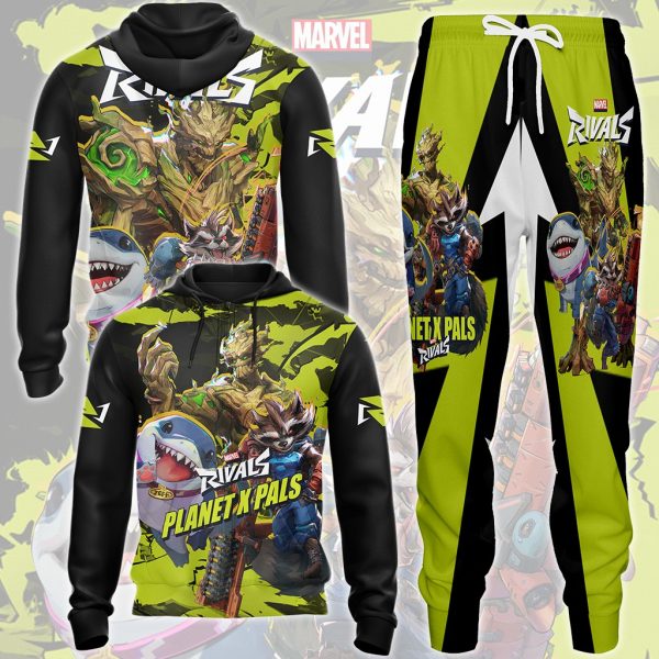 Marvel Rivals - Planet X Pals Video Game All Over Printed T-shirt Tank Top Zip Hoodie Pullover Hoodie Hawaiian Shirt Beach Shorts Joggers