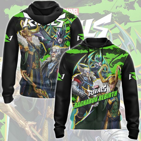 Marvel Rivals - Ragnarok Rebirth Video Game All Over Printed T-shirt Tank Top Zip Hoodie Pullover Hoodie Hawaiian Shirt Beach Shorts Joggers Zip Hoodie S