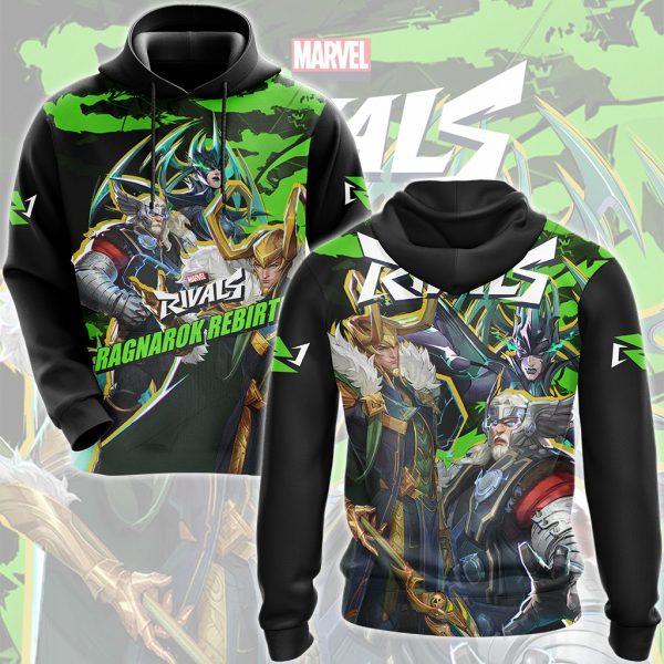 Marvel Rivals - Ragnarok Rebirth Video Game All Over Printed T-shirt Tank Top Zip Hoodie Pullover Hoodie Hawaiian Shirt Beach Shorts Joggers Hoodie S