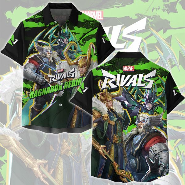 Marvel Rivals - Ragnarok Rebirth Video Game All Over Printed T-shirt Tank Top Zip Hoodie Pullover Hoodie Hawaiian Shirt Beach Shorts Joggers Hawaiian Shirt S