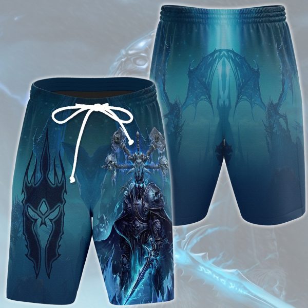 World Of Warcraft Arthas The Lich King Video Game All Over Printed T-shirt Tank Top Zip Hoodie Pullover Hoodie Hawaiian Shirt Beach Shorts Joggers Beach Shorts S