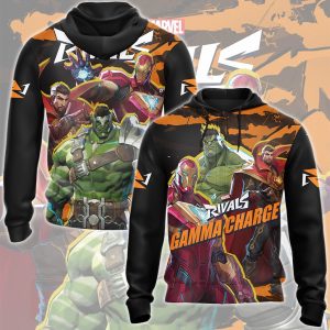 Marvel Rivals - Gamma Charge Video Game All Over Printed T-shirt Tank Top Zip Hoodie Pullover Hoodie Hawaiian Shirt Beach Shorts Joggers Zip Hoodie S 