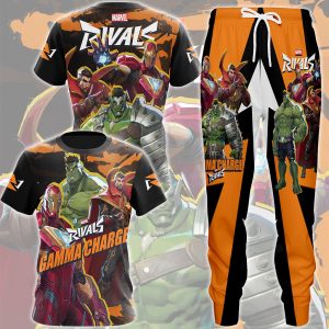 Marvel Rivals - Gamma Charge Video Game All Over Printed T-shirt Tank Top Zip Hoodie Pullover Hoodie Hawaiian Shirt Beach Shorts Joggers   