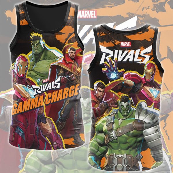 Marvel Rivals - Gamma Charge Video Game All Over Printed T-shirt Tank Top Zip Hoodie Pullover Hoodie Hawaiian Shirt Beach Shorts Joggers Tank Top S