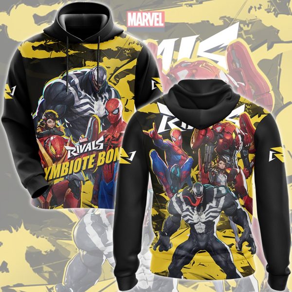 Marvel Rivals - Symbiote Bond Video Game All Over Printed T-shirt Tank Top Zip Hoodie Pullover Hoodie Hawaiian Shirt Beach Shorts Joggers Hoodie S