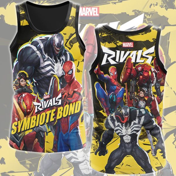 Marvel Rivals - Symbiote Bond Video Game All Over Printed T-shirt Tank Top Zip Hoodie Pullover Hoodie Hawaiian Shirt Beach Shorts Joggers Tank Top S