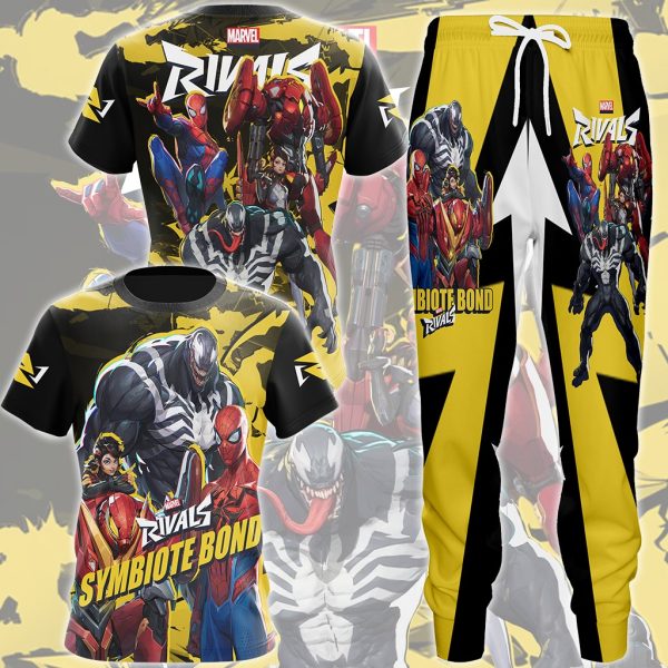 Marvel Rivals - Symbiote Bond Video Game All Over Printed T-shirt Tank Top Zip Hoodie Pullover Hoodie Hawaiian Shirt Beach Shorts Joggers