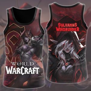 World Of Warcraft Sylvanas Windrunner Video Game All Over Printed T-shirt Tank Top Zip Hoodie Pullover Hoodie Hawaiian Shirt Beach Shorts Joggers Tank Top S 