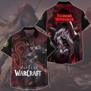 World Of Warcraft Sylvanas Windrunner Video Game All Over Printed T-shirt Tank Top Zip Hoodie Pullover Hoodie Hawaiian Shirt Beach Shorts Joggers Hawaiian Shirt S 