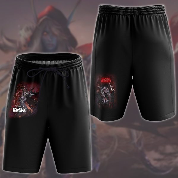 World Of Warcraft Sylvanas Windrunner Video Game All Over Printed T-shirt Tank Top Zip Hoodie Pullover Hoodie Hawaiian Shirt Beach Shorts Joggers Beach Shorts S