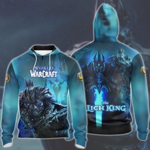 World Of Warcraft Arthas The Lich King Video Game All Over Printed T-shirt Tank Top Zip Hoodie Pullover Hoodie Hawaiian Shirt Beach Shorts Joggers Zip Hoodie S 