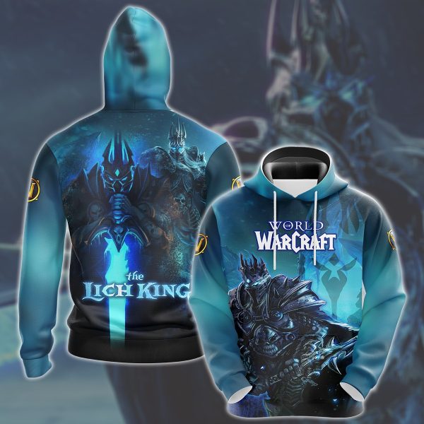 World Of Warcraft Arthas The Lich King Video Game All Over Printed T-shirt Tank Top Zip Hoodie Pullover Hoodie Hawaiian Shirt Beach Shorts Joggers Hoodie S