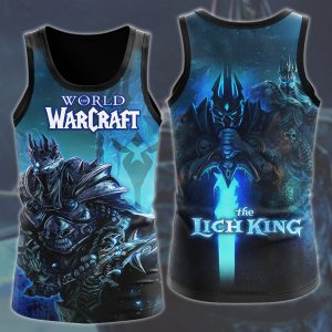 World Of Warcraft Arthas The Lich King Video Game All Over Printed T-shirt Tank Top Zip Hoodie Pullover Hoodie Hawaiian Shirt Beach Shorts Joggers Tank Top S 