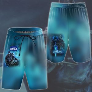 World Of Warcraft Arthas The Lich King Video Game All Over Printed T-shirt Tank Top Zip Hoodie Pullover Hoodie Hawaiian Shirt Beach Shorts Joggers Beach Shorts S 