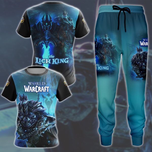 World Of Warcraft Arthas The Lich King Video Game All Over Printed T-shirt Tank Top Zip Hoodie Pullover Hoodie Hawaiian Shirt Beach Shorts Joggers